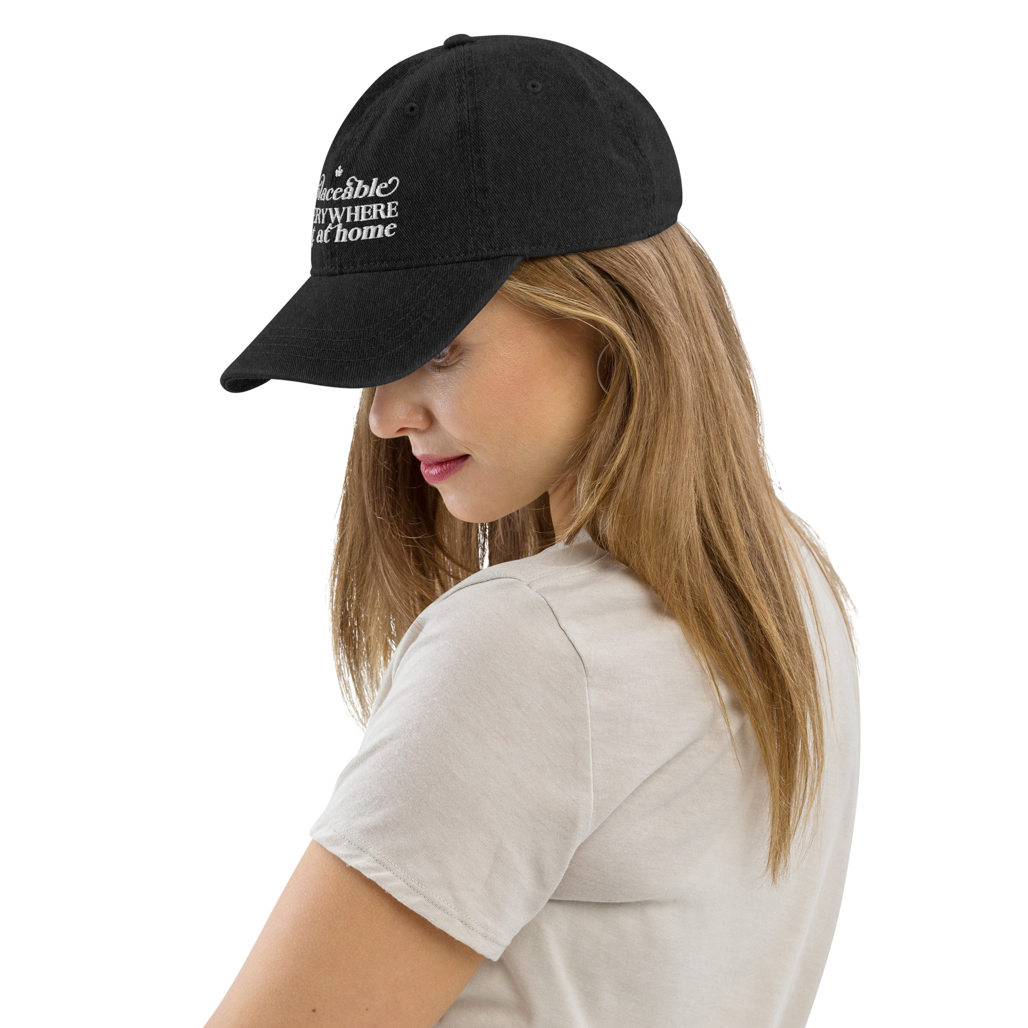Replaceable Everywhere But at Home Denim Hat - Image 4