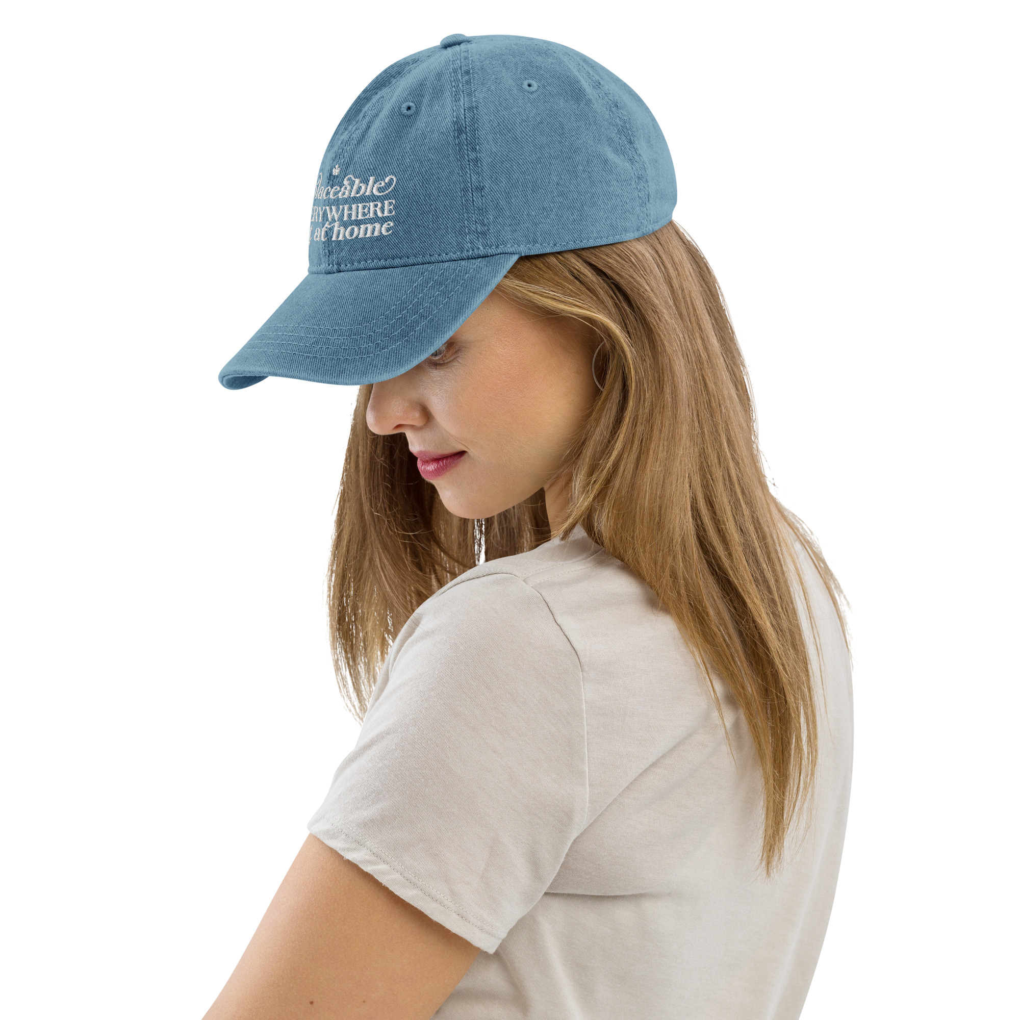 Replaceable Everywhere But at Home Denim Hat - Image 7