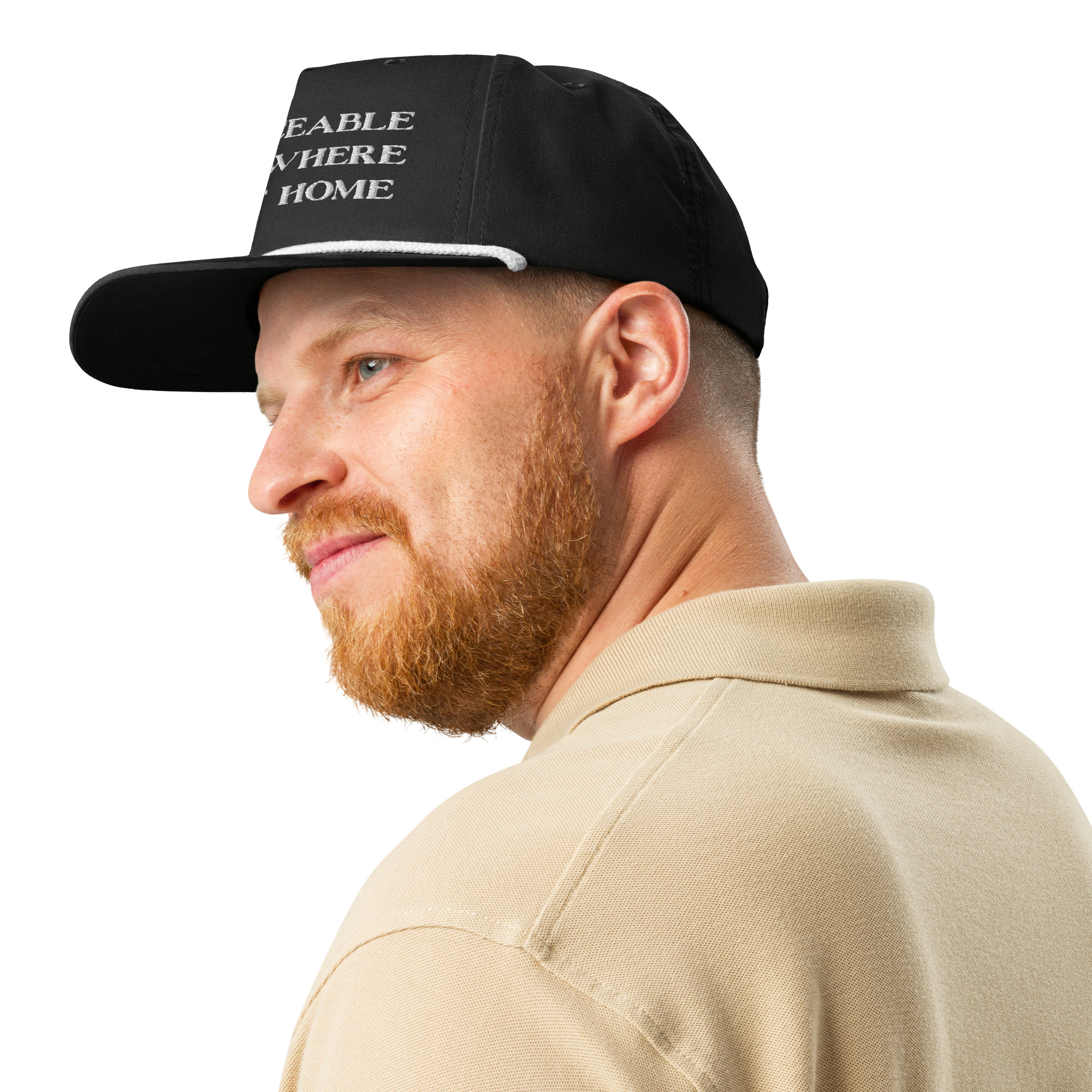 Men's Replaceable Everywhere But at Home Golf rope cap - Image 4