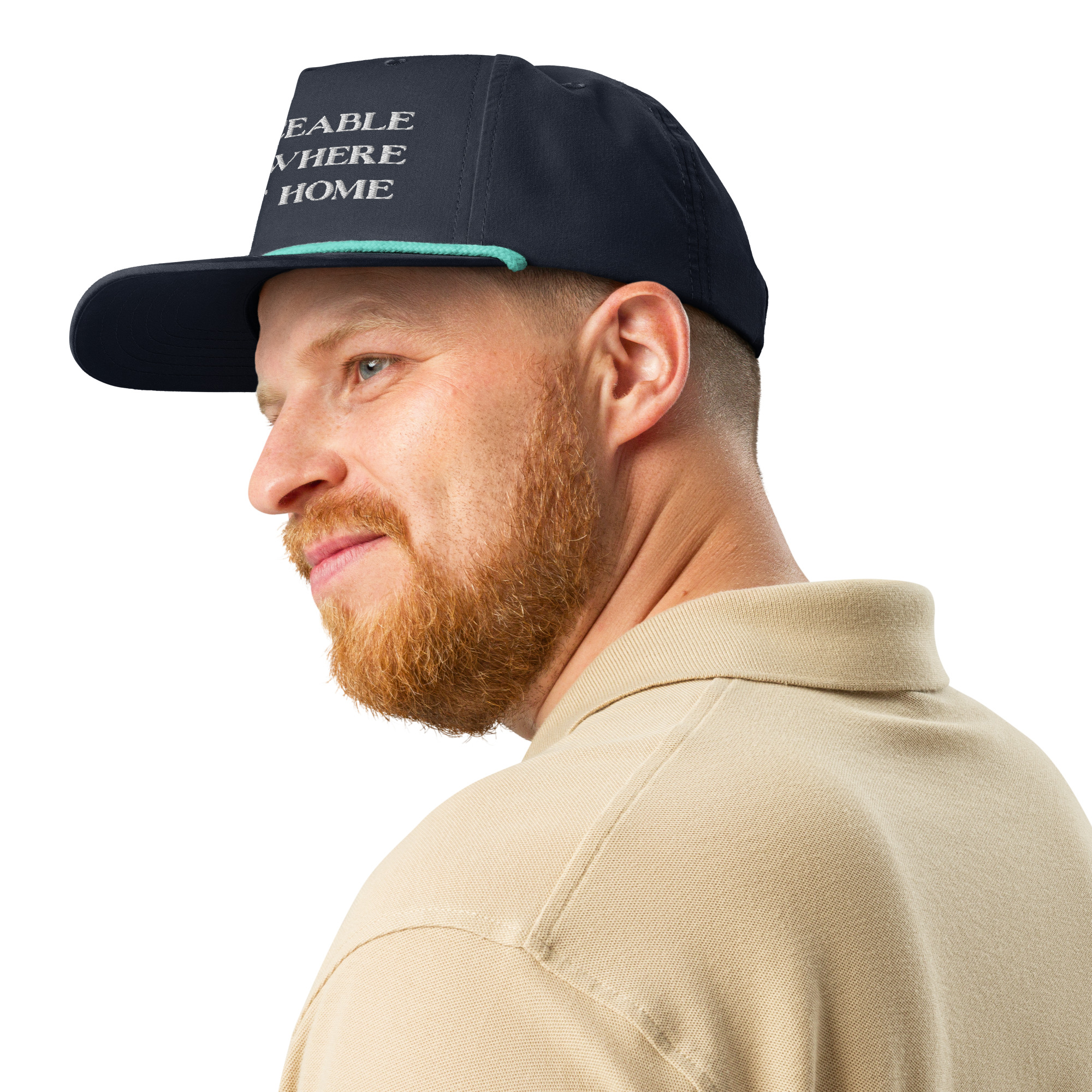 Men's Replaceable Everywhere But at Home Golf rope cap - Image 6